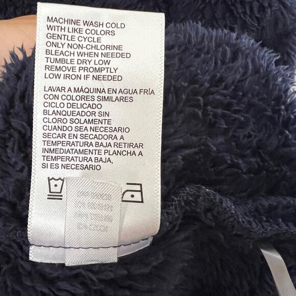 Jane & Bleecker Navy Blue Plush Cozy Mock Neck Pullover Sweater Size M - Picture 6 of 13